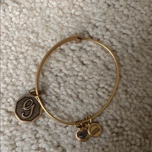 Alex and Ani g gold bracelet